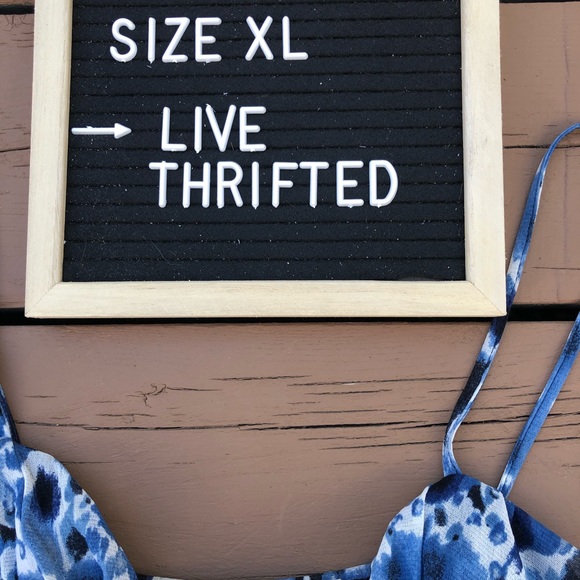 Ricki’s Blue Spotted Spaghetti Strap Dress - Picture 2 of 4